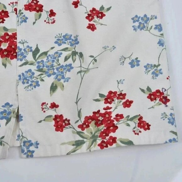 Eddie Bauer Floral Cream Pencil Skirt Size 6 - Picture 3 of 7